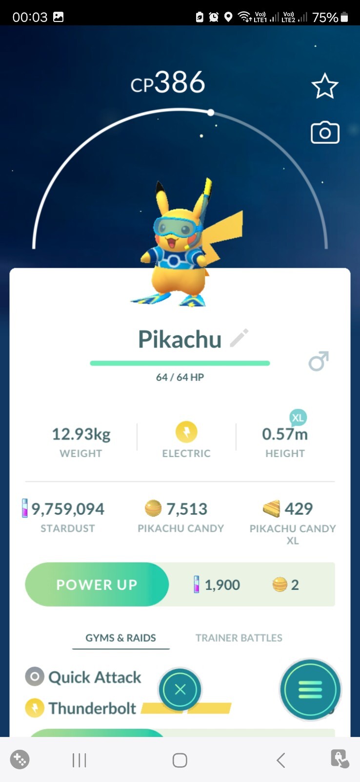 Pikachu ( World Championships 2024 ) Pokemon Tr@de Go