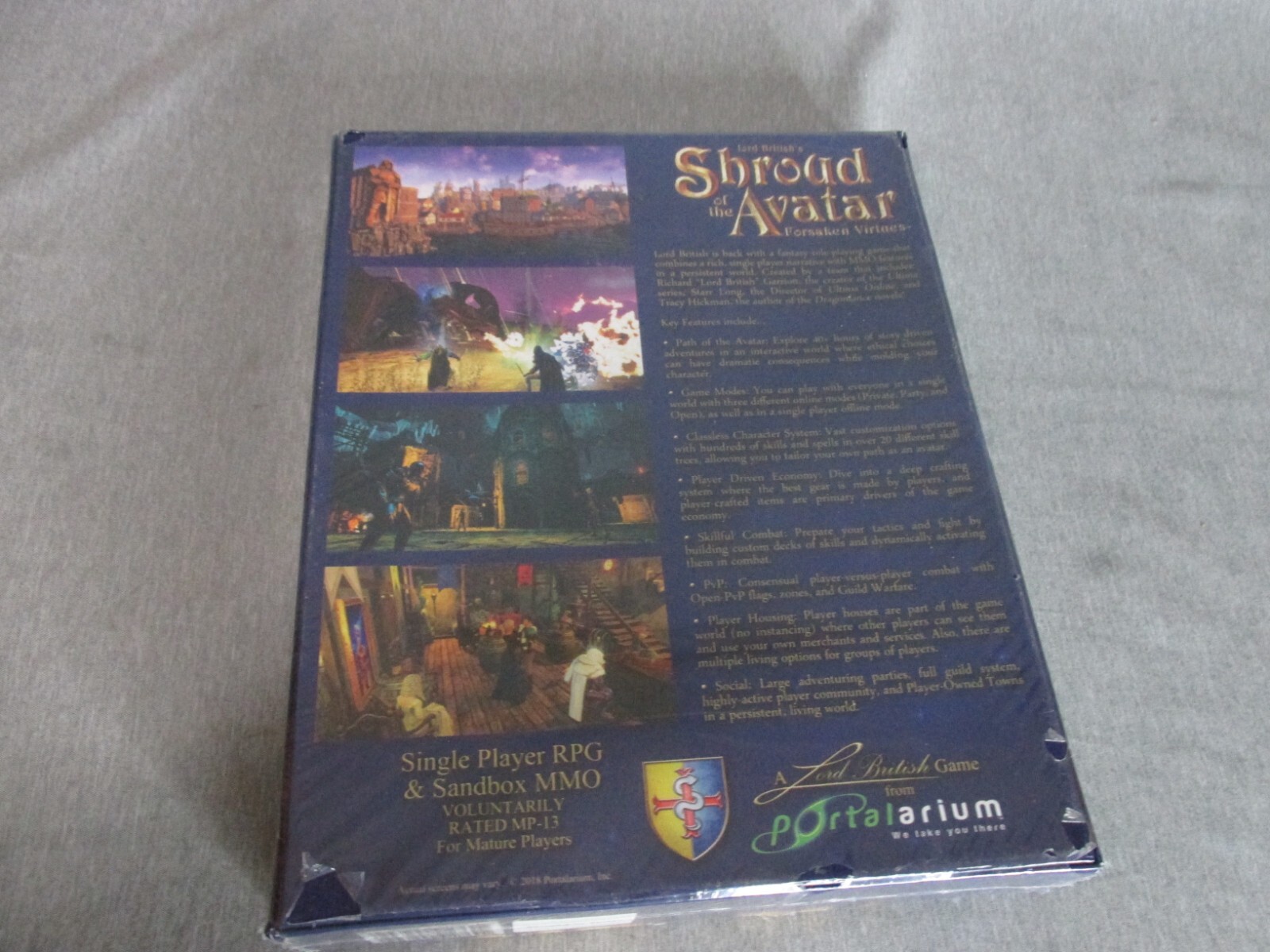 Lord British’s Shroud Of The Avatar Forsaken Virtues Single Player RPG SEALED
