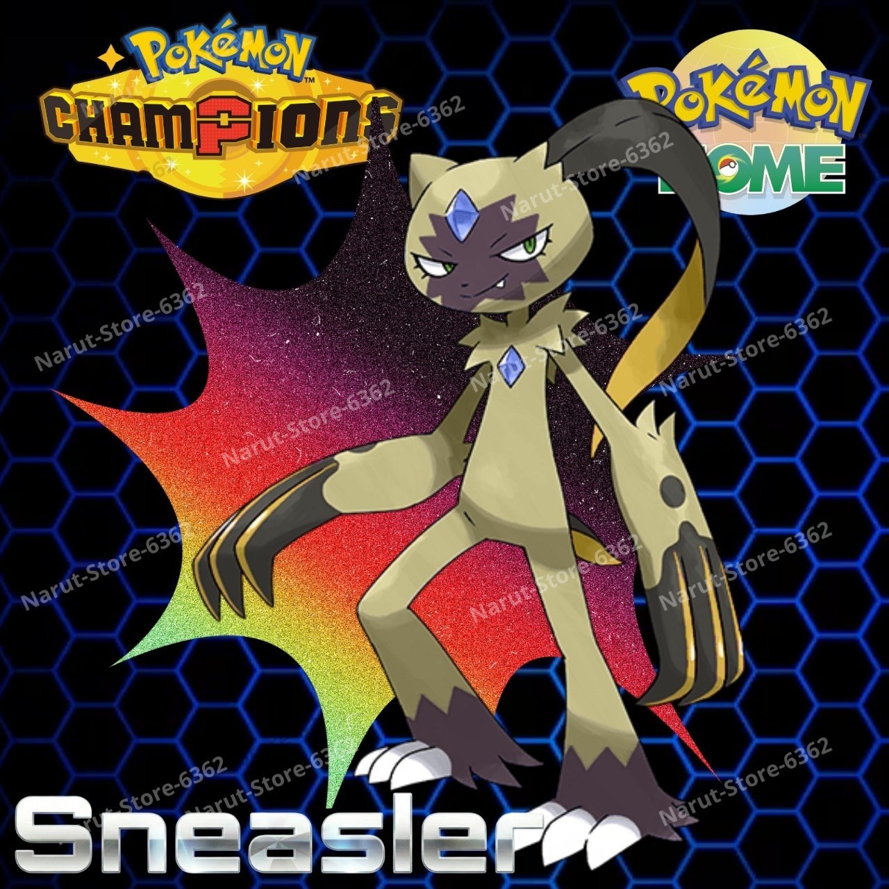 SNEASLER 🔥6IV SHINY POKÉMON HOME🔥Pokemon CHAMPIONS SCARLET VIOLET