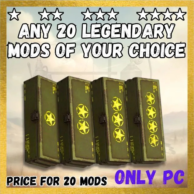 Fallout 76 PC Items! 20 Mods Of Your Choice!