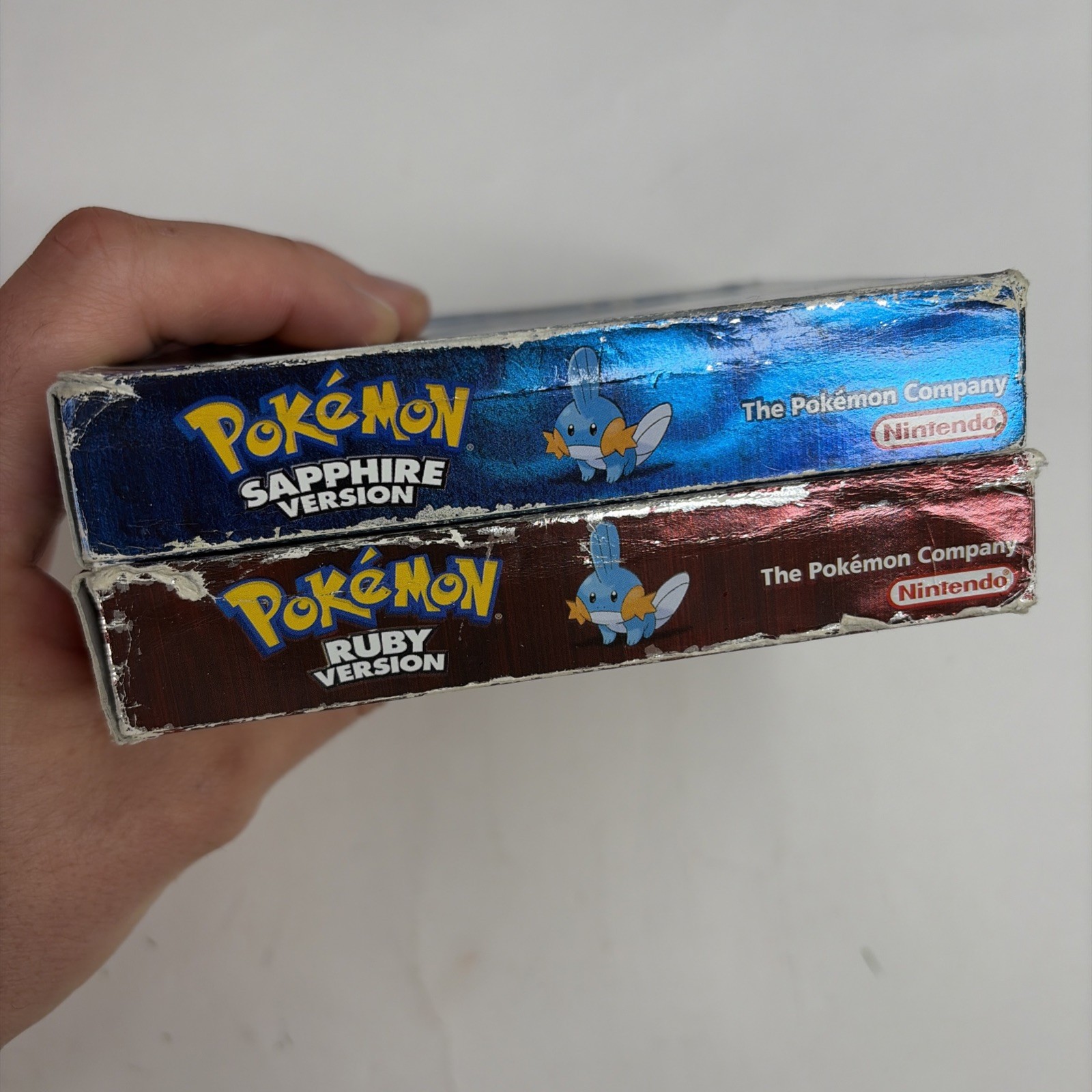 Pokemon Ruby & Sapphire Gameboy Advance AUTHENTIC Complete in Box CIB Cards