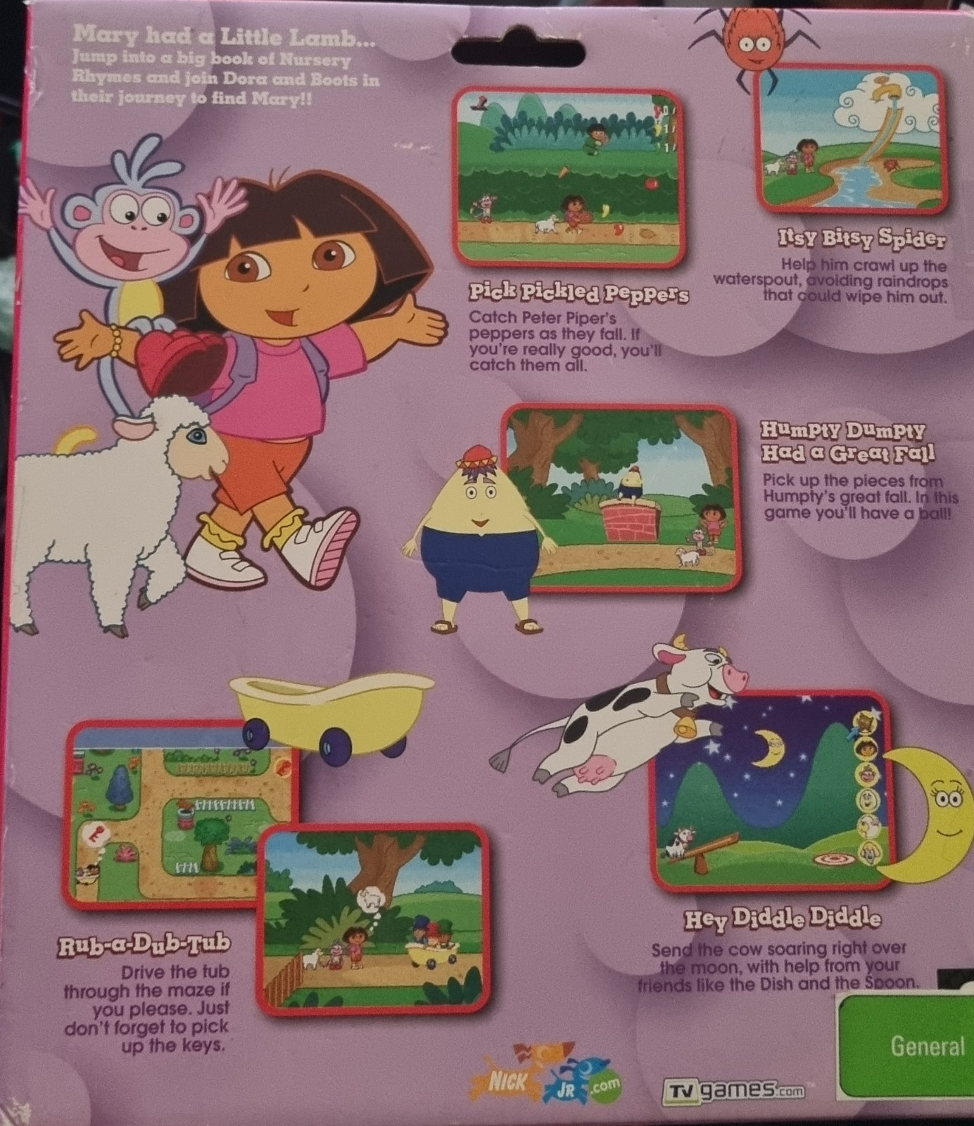 dora nursery rhyme adventure tv game brand new- Yes aware about joystick