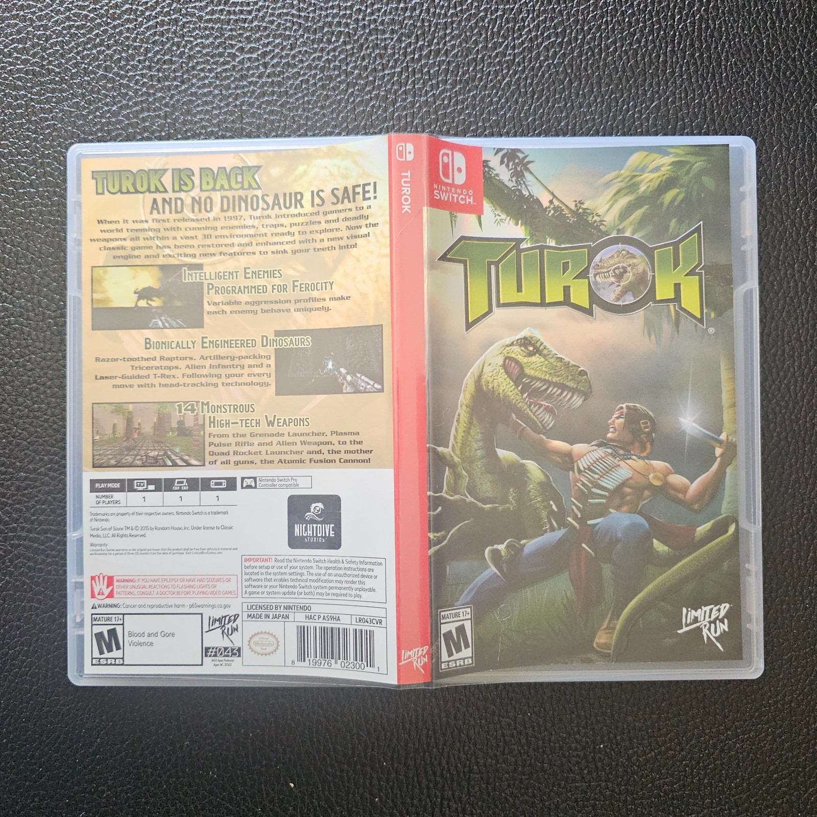 Turok & Turok 2 Dual Pack w/Slipcover – Limited Run Games #44 & #43 SHIPS IN BOX