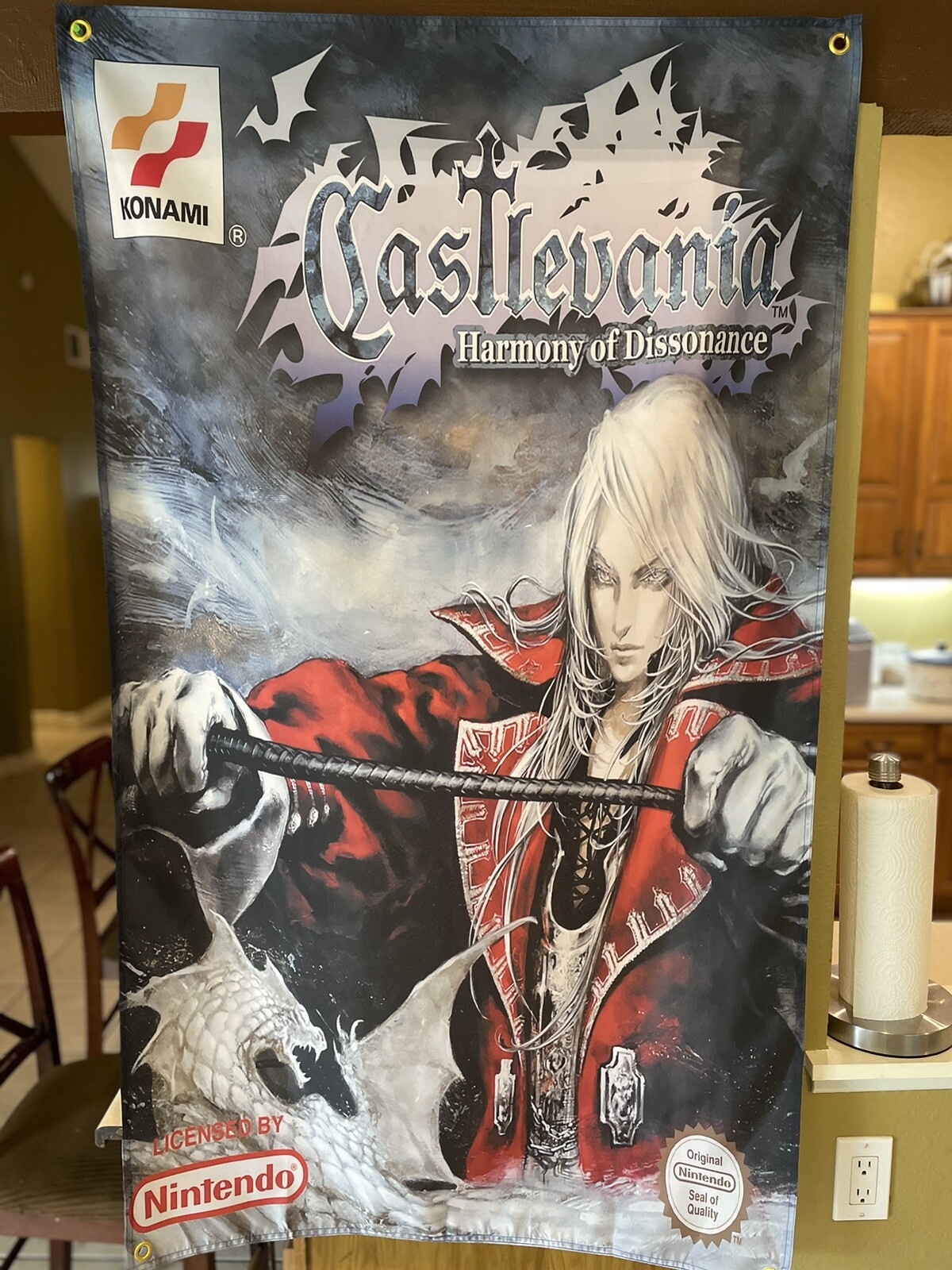 Castlevania Harmony of Dissonance 5′ Flag Banner Nintendo Game Boy Advance 2002