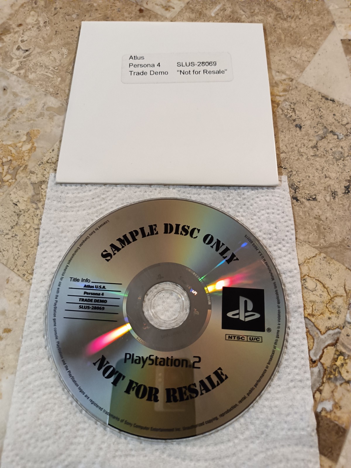 PERSONA 4 TRADE DEMO✨Playstation 2 PS2 USA Sample Disc Not For Resale Promo RARE