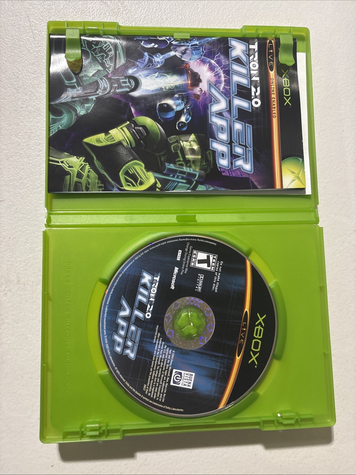 Tron 2.0 Killer App (Microsoft Xbox) CIB Complete w/ Manual