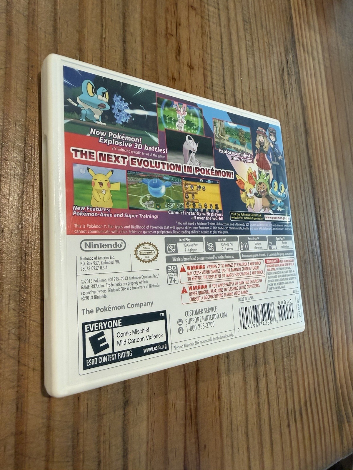 Pokemon Y (Nintendo 3DS, 2013) Complete CIB