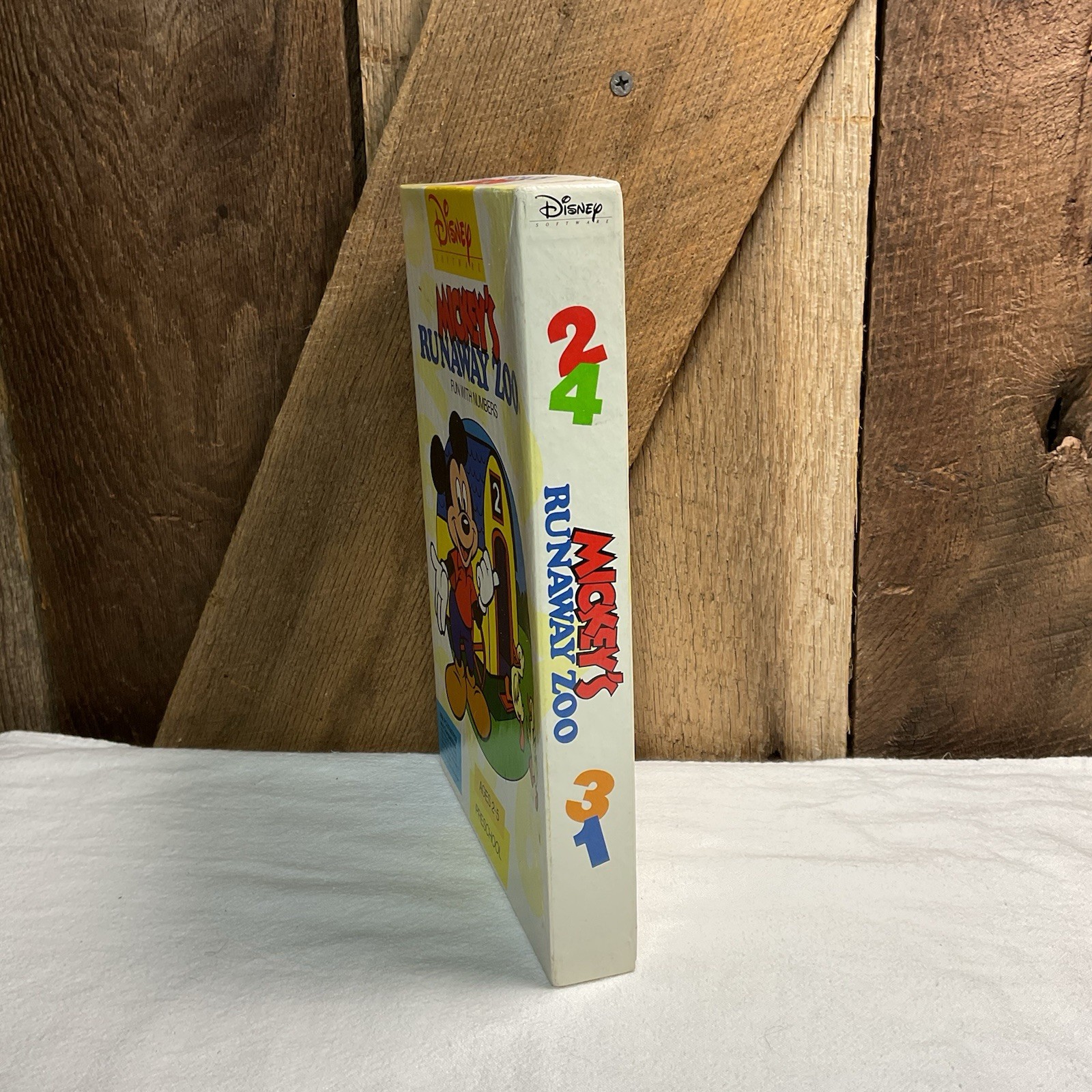 Vintage Mickey’s Runaway Zoo Disney Software IBM PC Floppy Disk Ages 2-5 (H4)