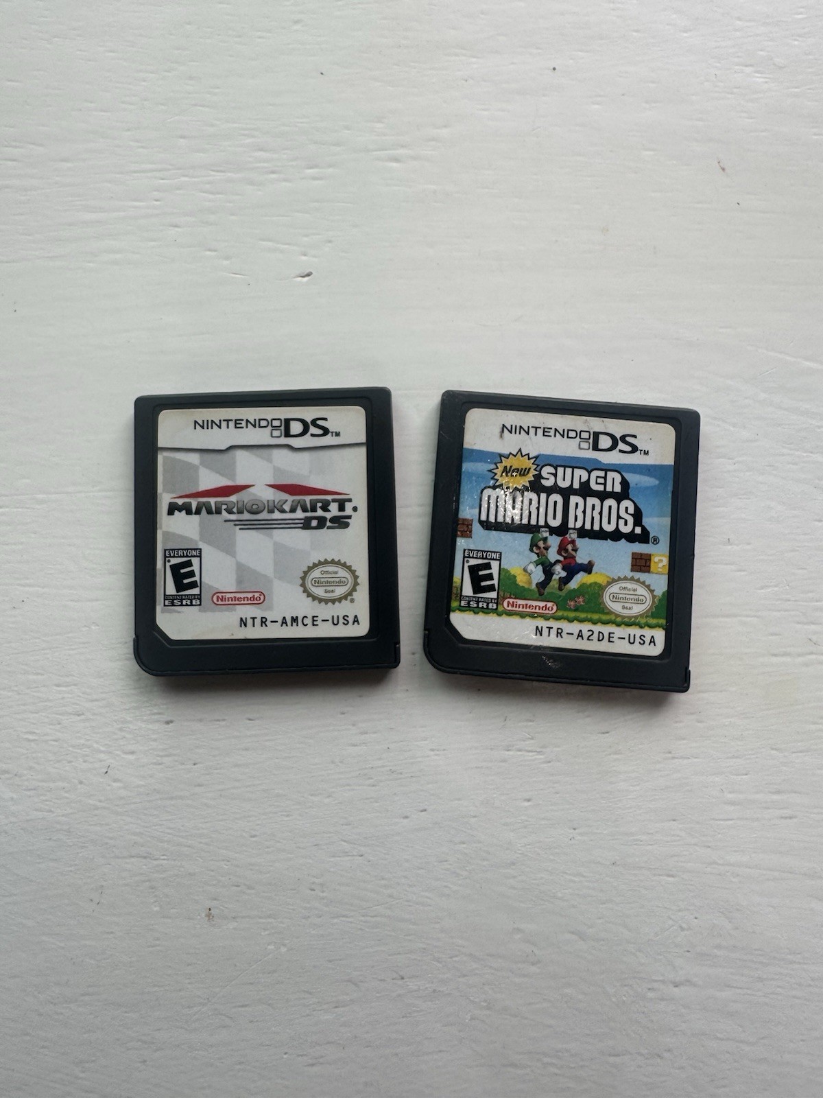 Mario Kart DS & New Super Mario Bros DS Cartridges Only – Tested Authentic
