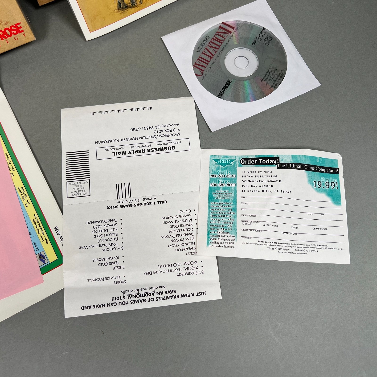 COMPLETE Sid Meier’s Civilization II Big Box PC VTG 1996 IBM CD-ROM CIB w/ Chart