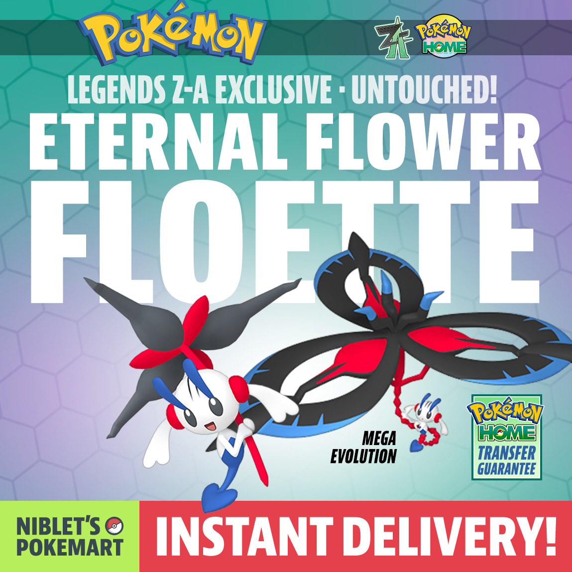 ETERNAL FLOWER FLOETTE 🌺 Exclusive Pokemon for ZA, Home + Champions!