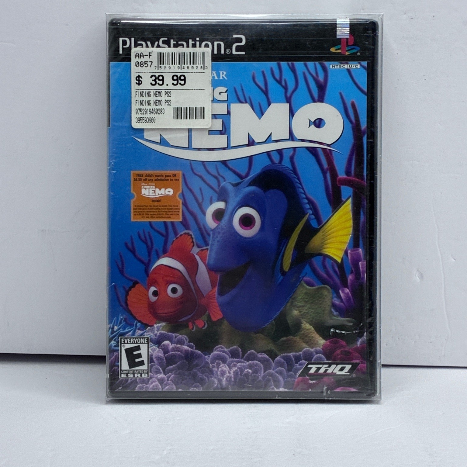 Finding Nemo PlayStation 2 Video Game Disney Pixar NTSC NEW SEALED W/CASE