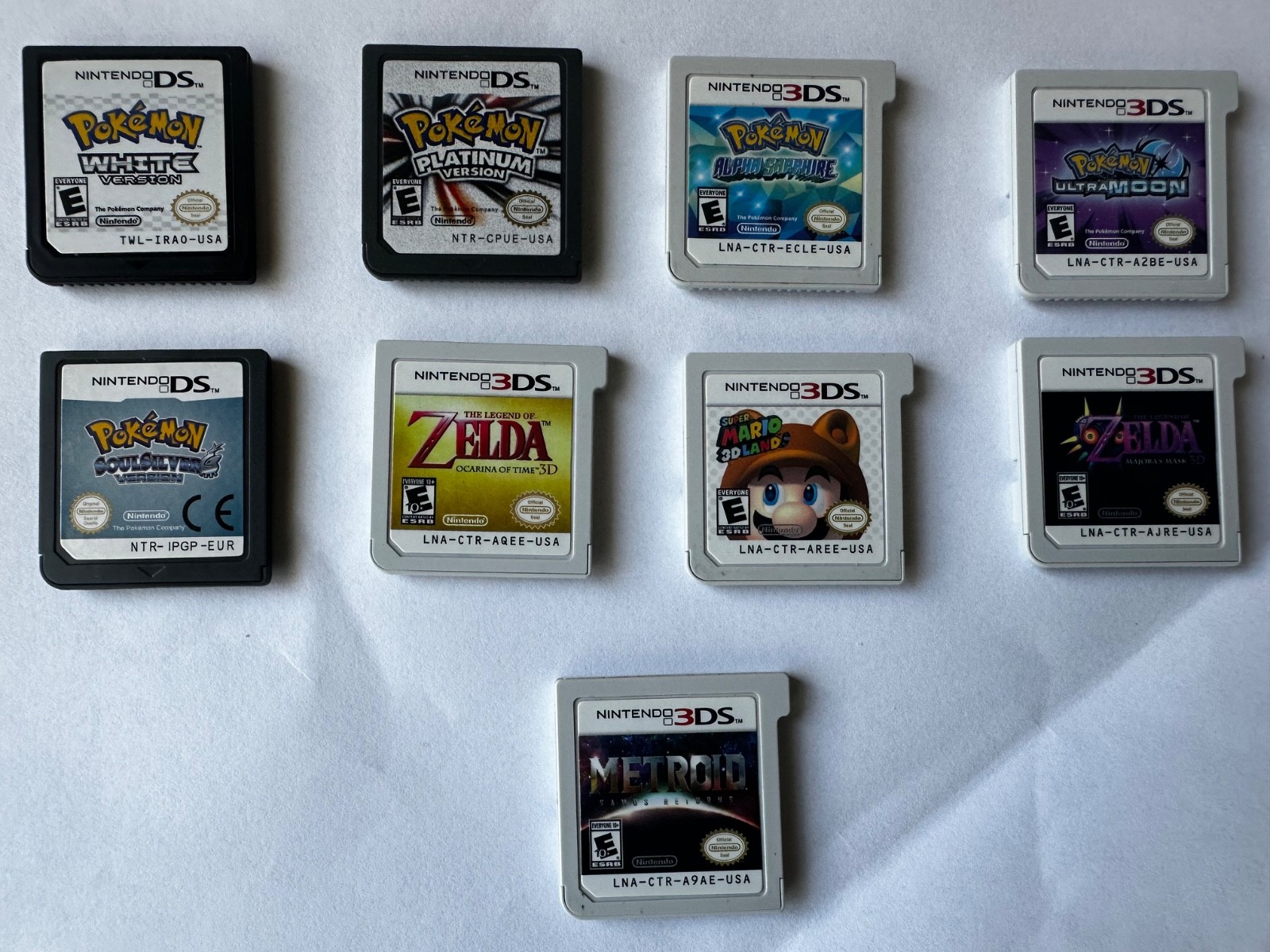 Nintendo ds, 2ds, 3ds games, good condition, most games have cases