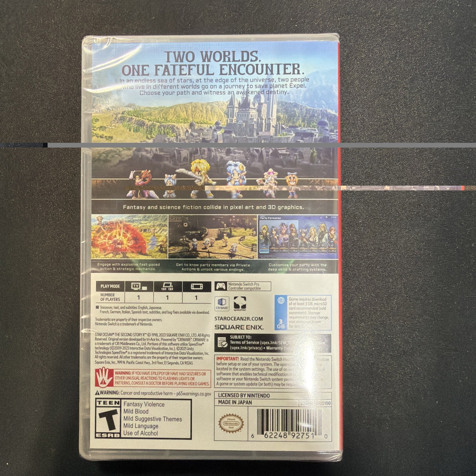 Star Ocean The Second Story R – Nintendo Switch 2023 New Sealed
