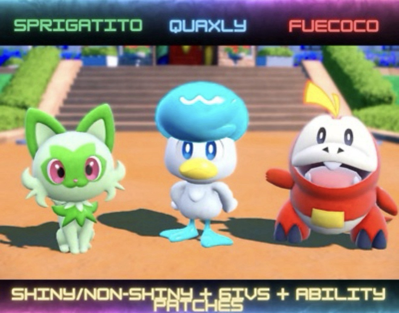✨🌟⭐️ANY SHINY CUSTOM POKEMON W/ OT NAME , ABILITY HELD ITEMS , Moves Etc!✨🌟⭐️