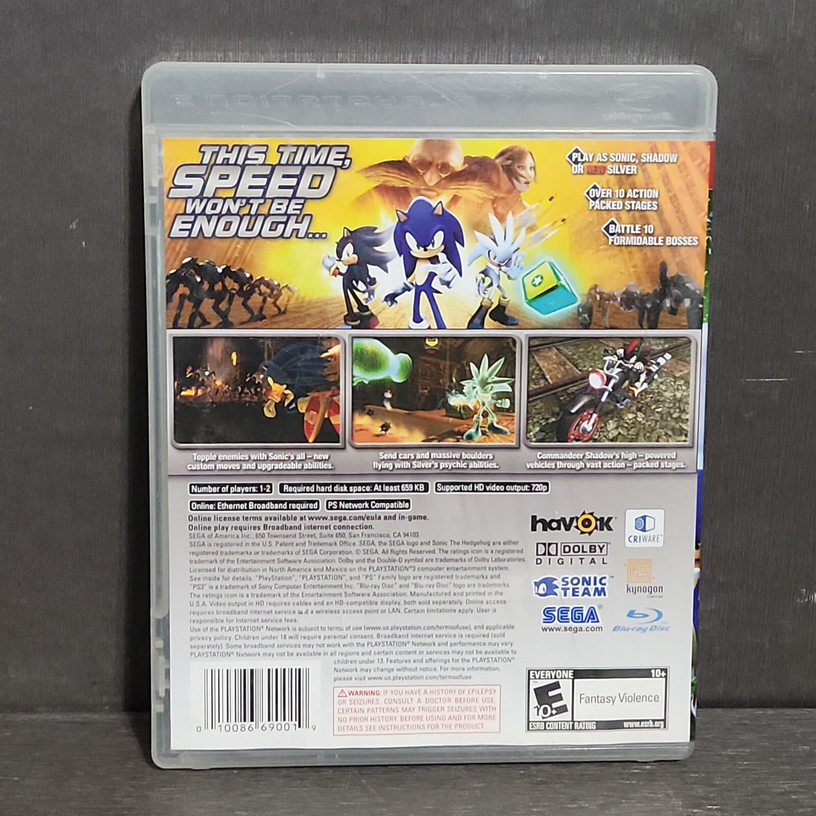 Sonic the Hedgehog PlayStation 3 PS3 Game CIB