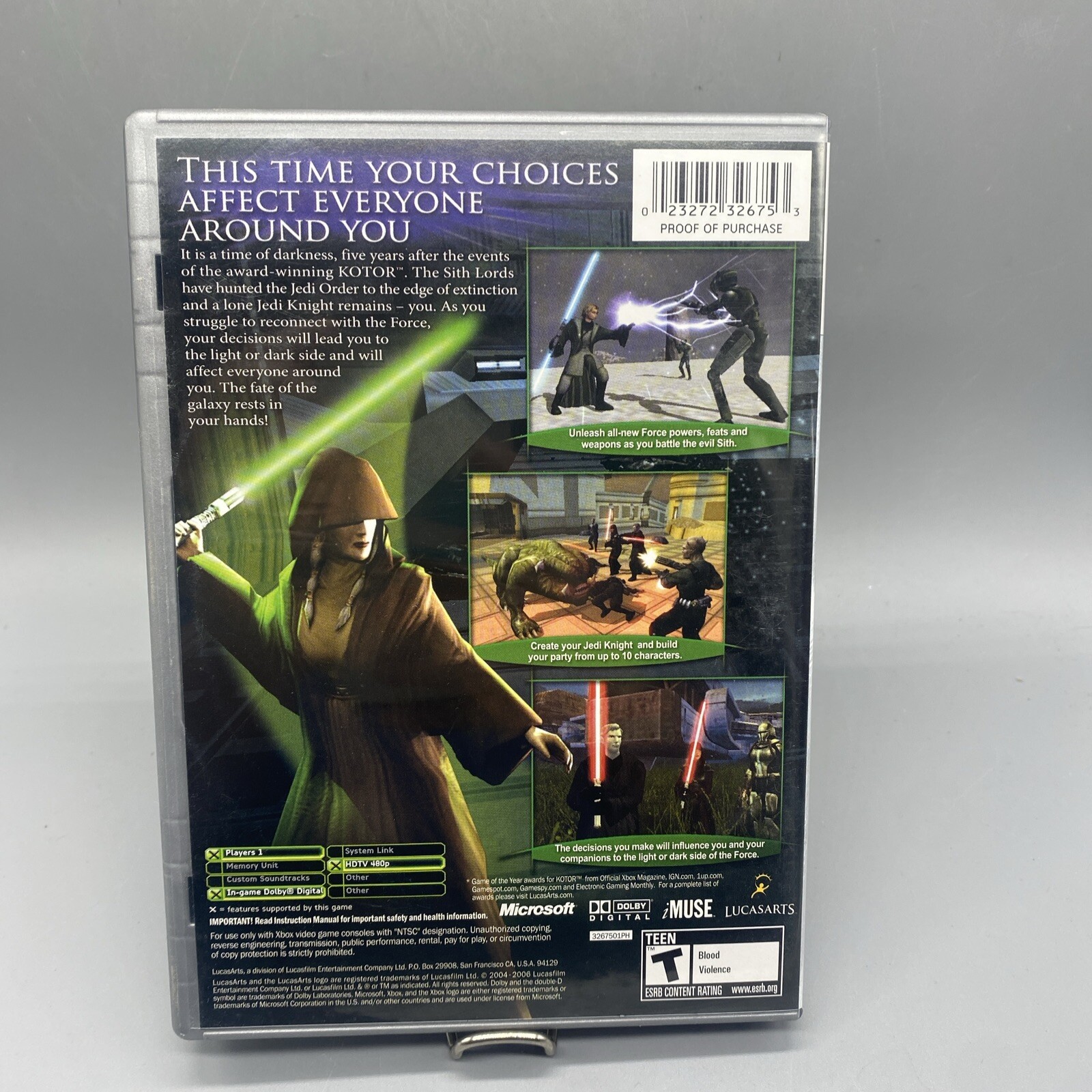 Star Wars: Knights of the Old Republic II – The Sith Lords (Xbox, 2004)