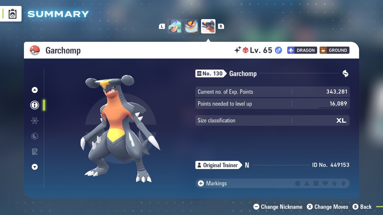Garchomp Pokemon Legends ZA ❗❗ Alpha ❗❗ Shiny 6 IV🟢 Battle Ready ⚫ EVs