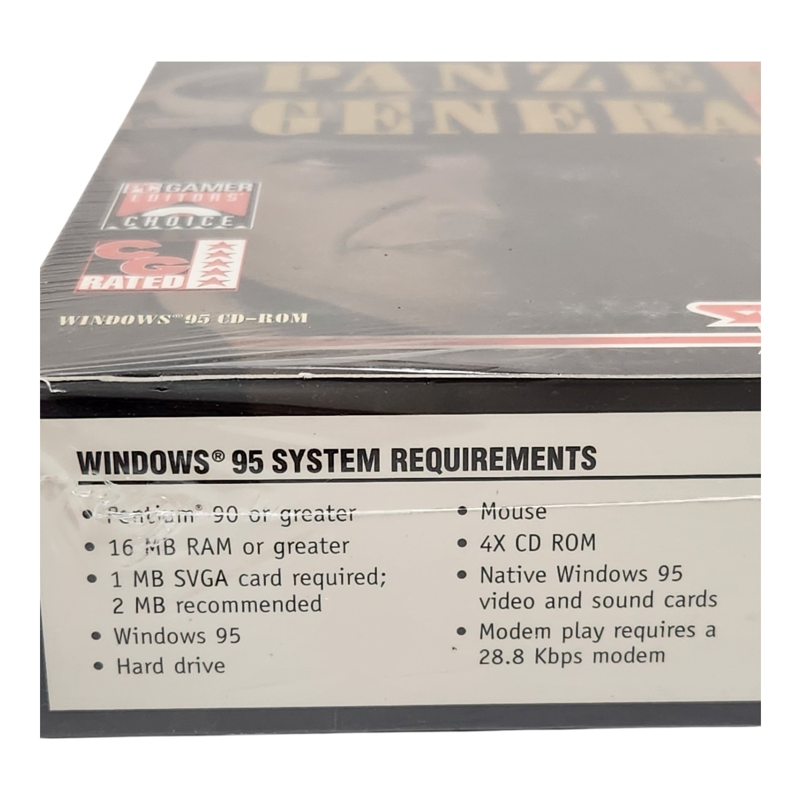 Panzer General II BIG BOX 1997 SSI Win 95 CD-Rom w/ Strategy Guide SEALED