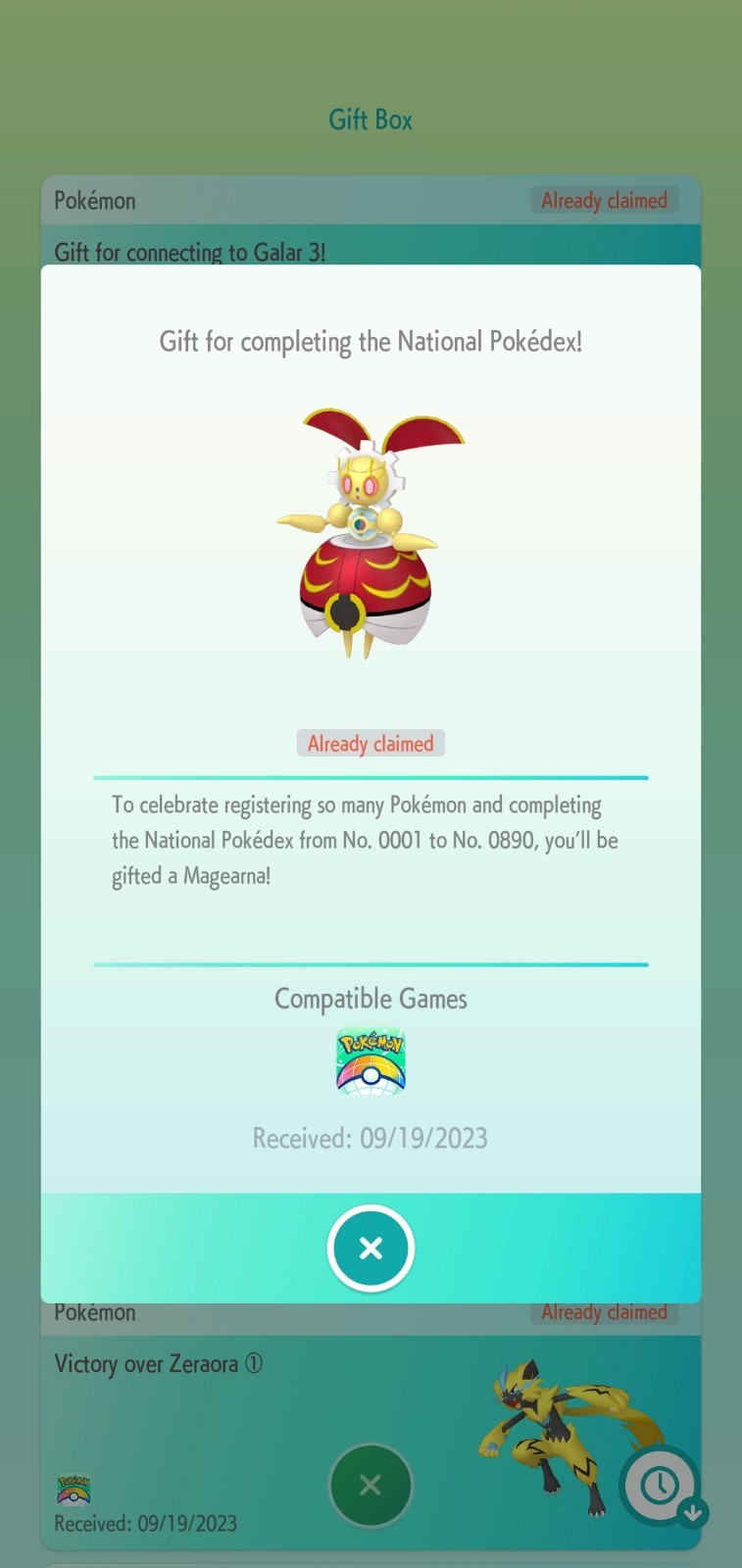 Magearna Original Legends ZA Home Update | Untouched | Battle Ready | Fast Trade