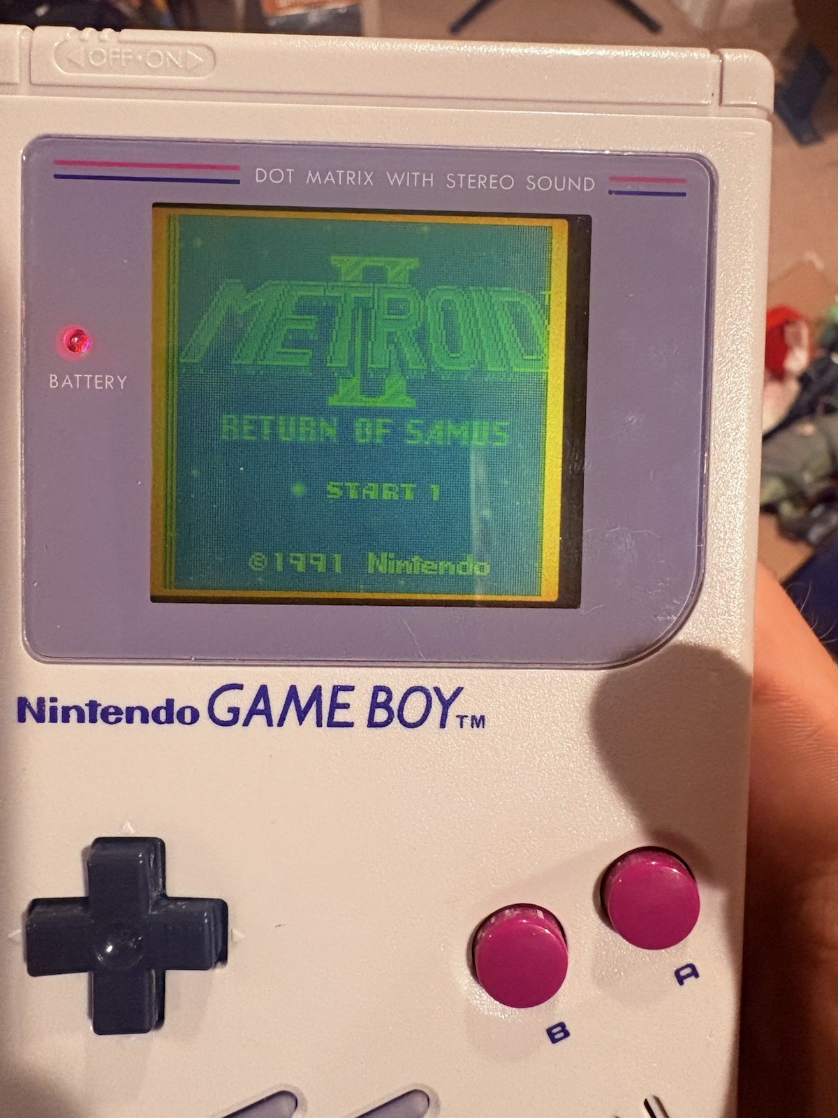 Metroid II Return Of Samus Gameboy Game