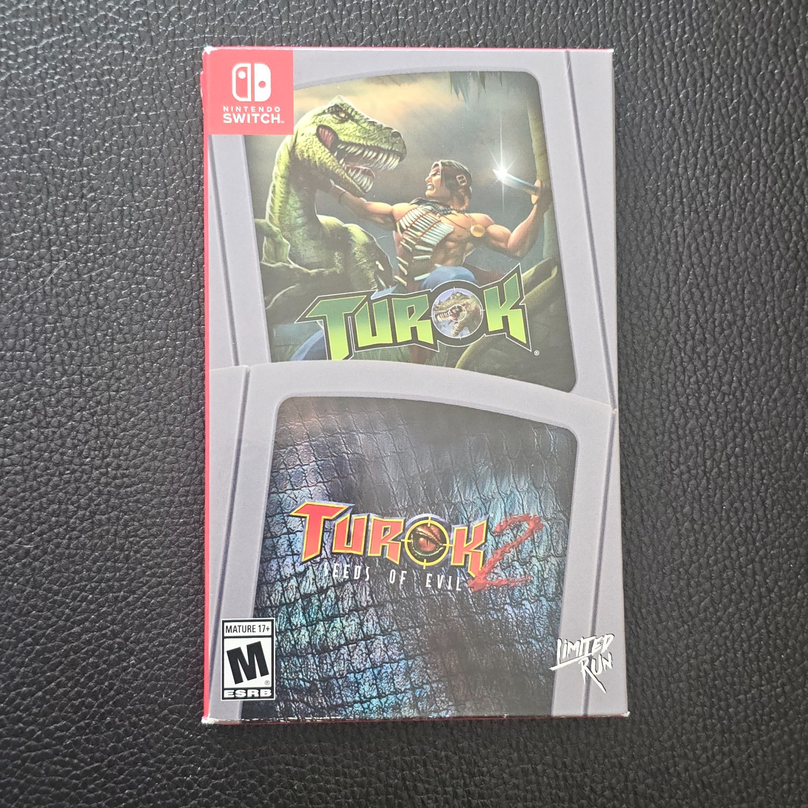 Turok & Turok 2 Dual Pack w/Slipcover – Limited Run Games #44 & #43 SHIPS IN BOX