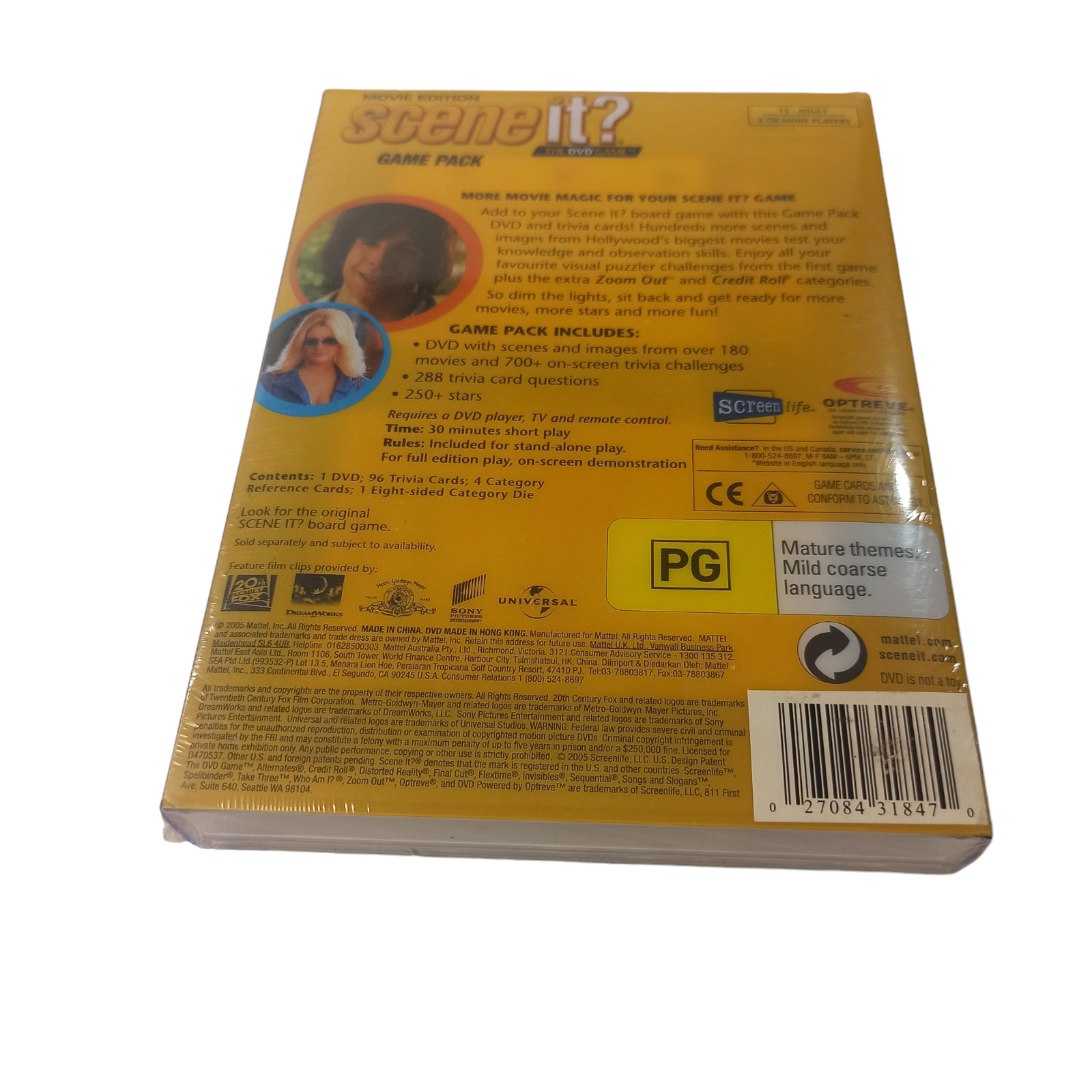 Scene It? Movie Edition DVD Video Game Quiz Guessing Region 0 Brand New