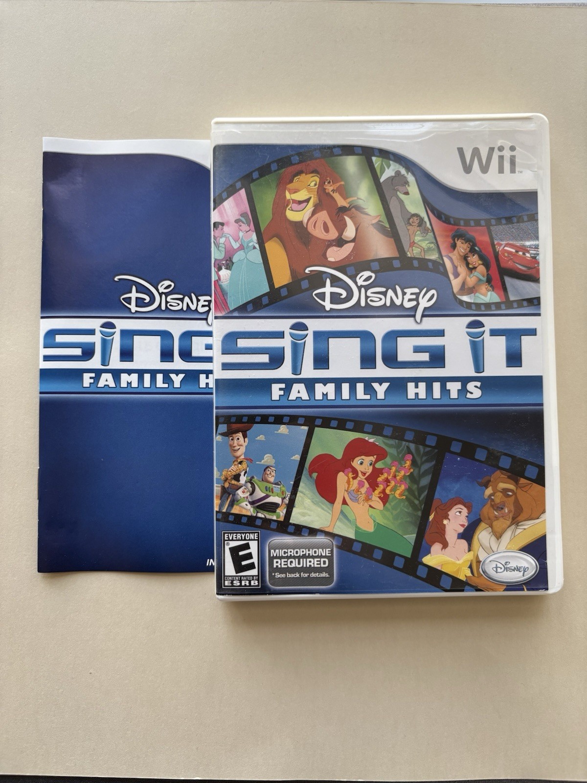 Disney Sing It: Family Hits Nintendo Wii 2010 Multiplayer Karaoke Manual