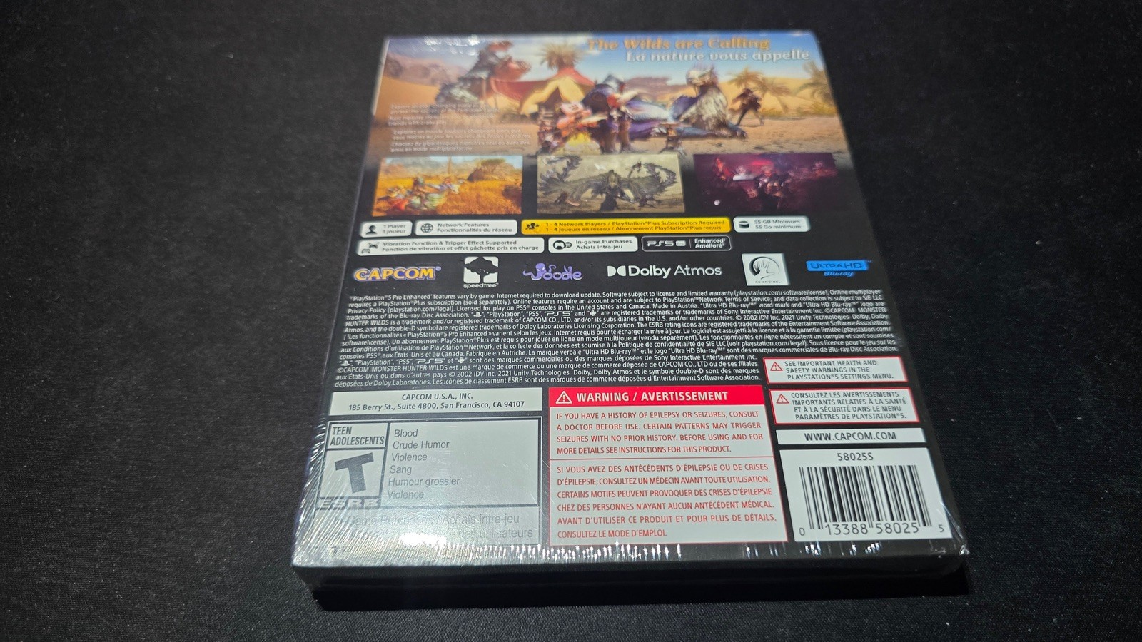 Monster Hunter Wilds Steelbook Capcom Sony Playstation 5 PS5 Brand New Sealed+SC