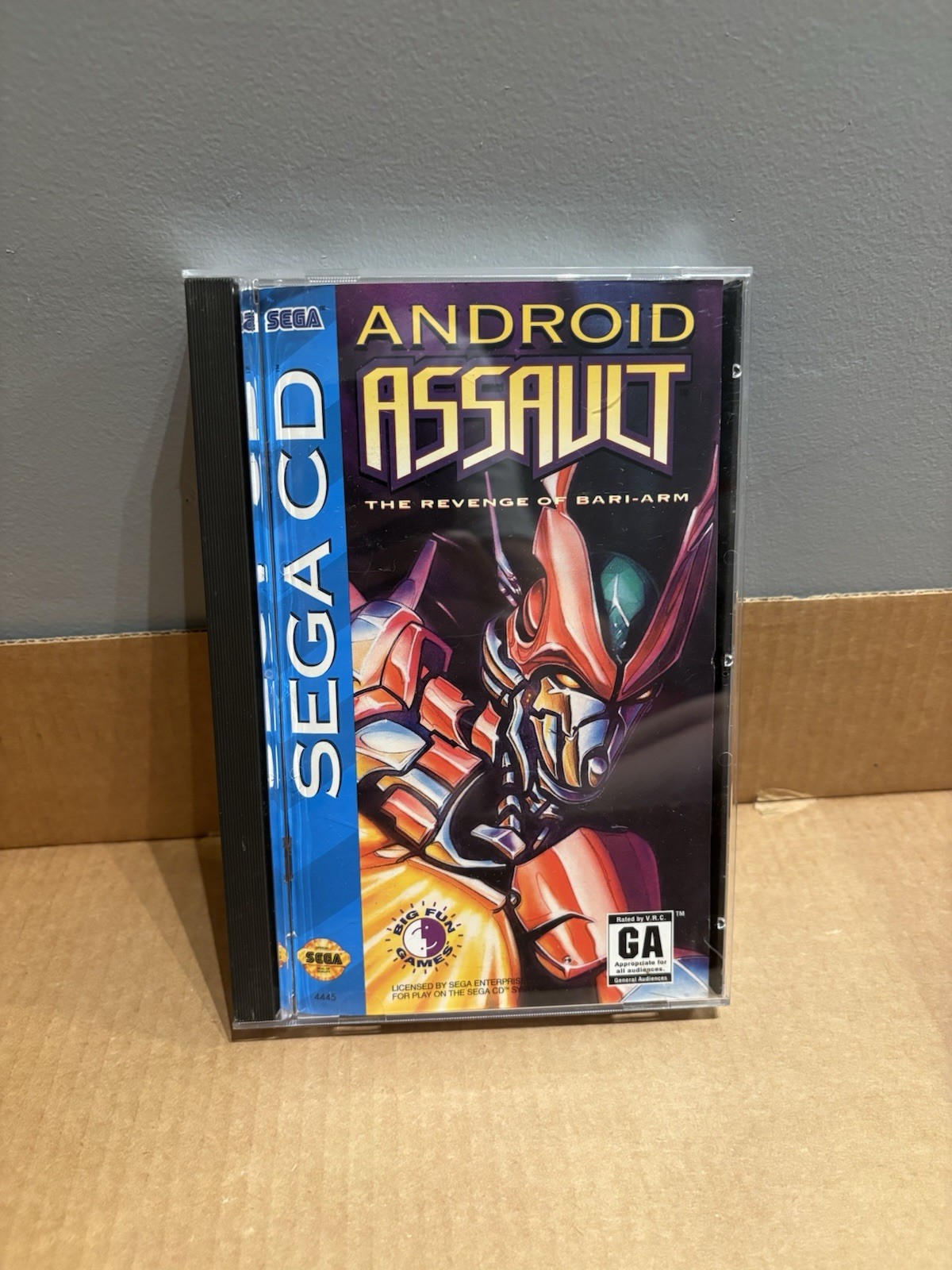 Android Assault: The Revenge of Bari-Arm (Sega CD, 1994) Authentic & Complete!
