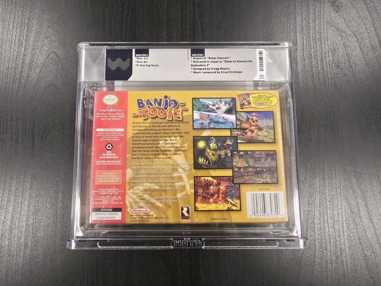Banjo Tooie (Nintendo 64 N64) WATA 9.4 B+ NEW Factory Sealed