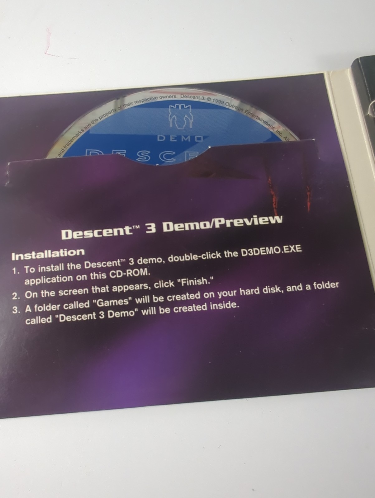 Descent I 1 & II 2: The Definitive Collection (Windows PC 1997) 3-Disc