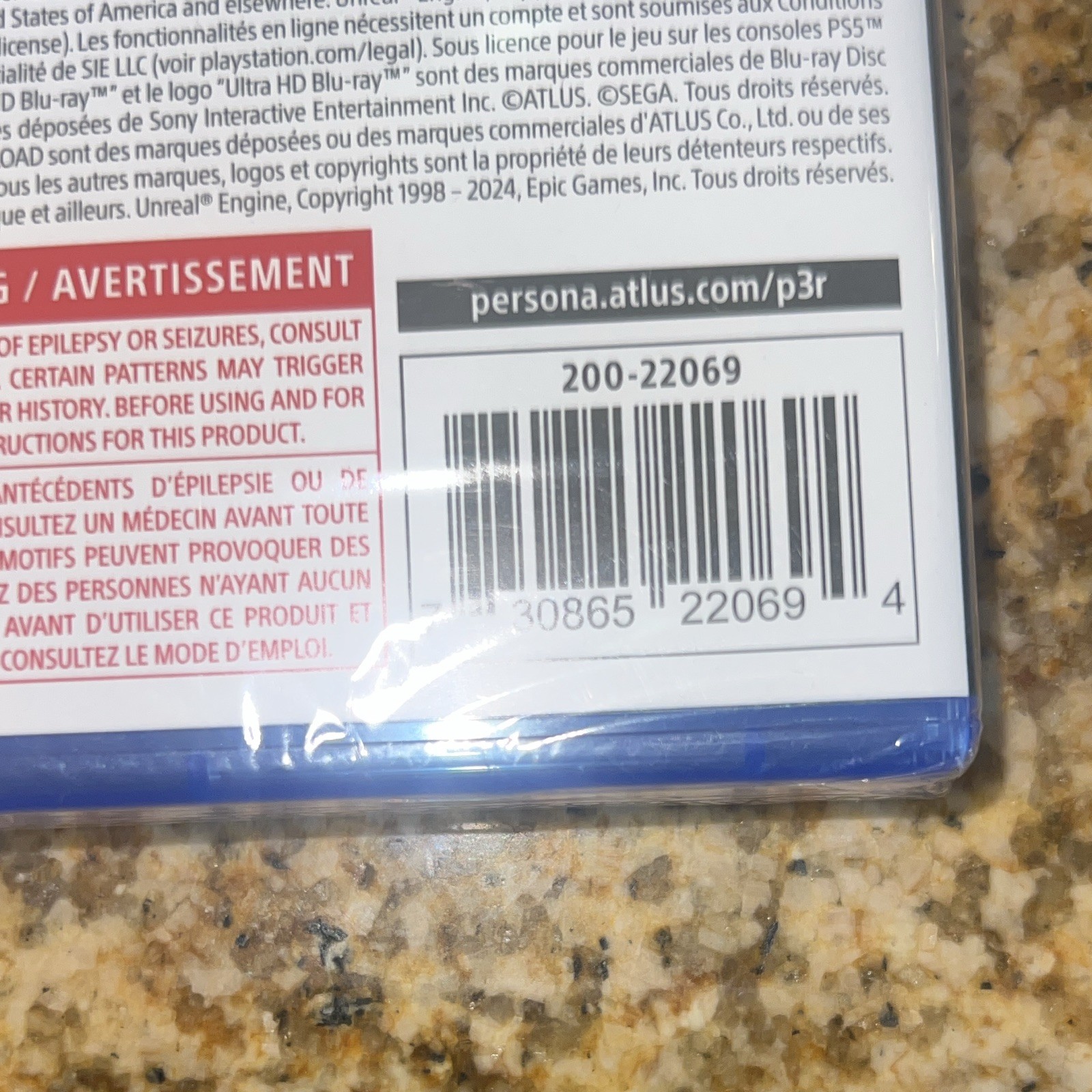 ATLUS Persona 3 Reload Sony PlayStation 5 M Role Playing NTSC-U/C 2024