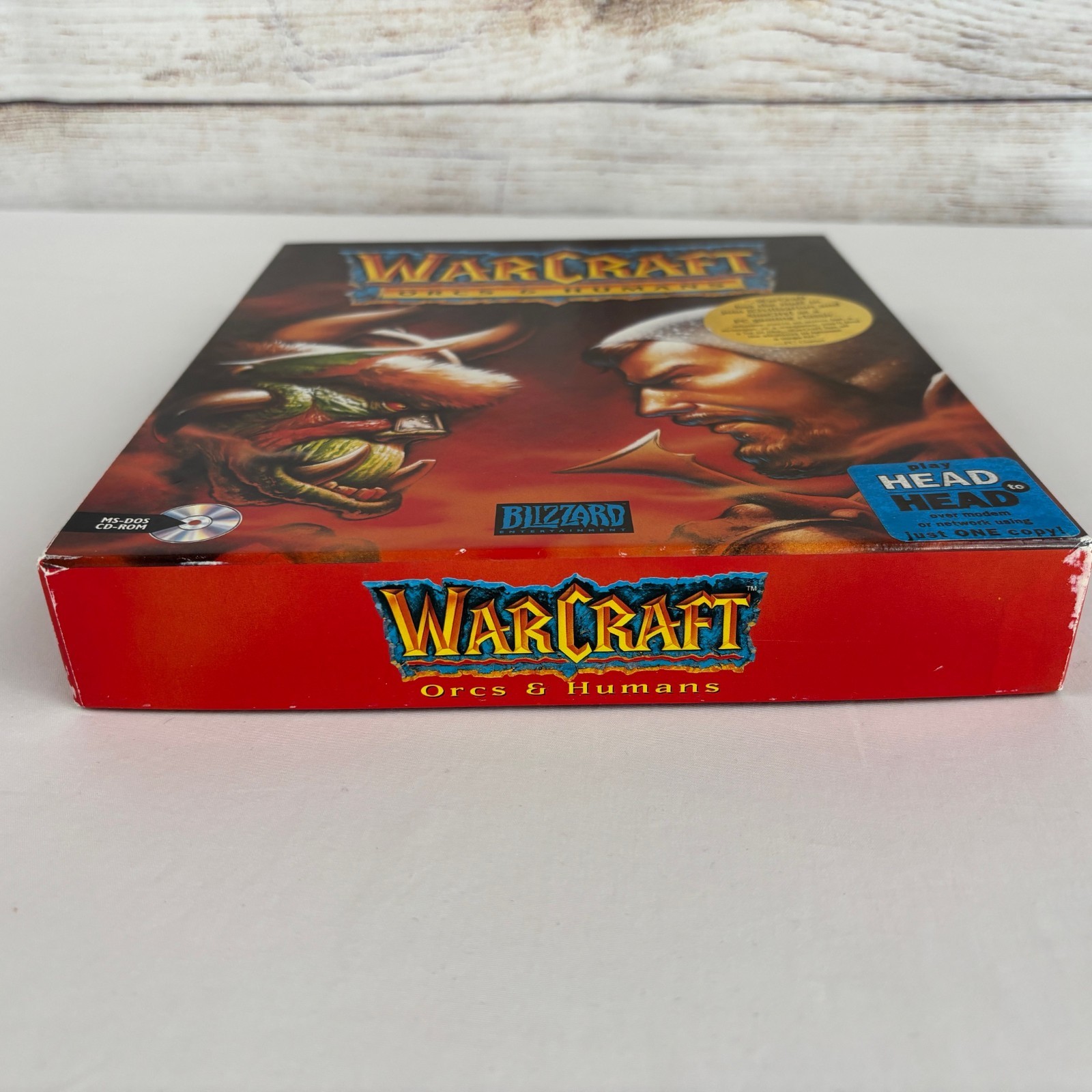 WarCraft Orcs & Humans Big Box, MS-DOS CD, Booklets, Blizzard Entertainment 1994