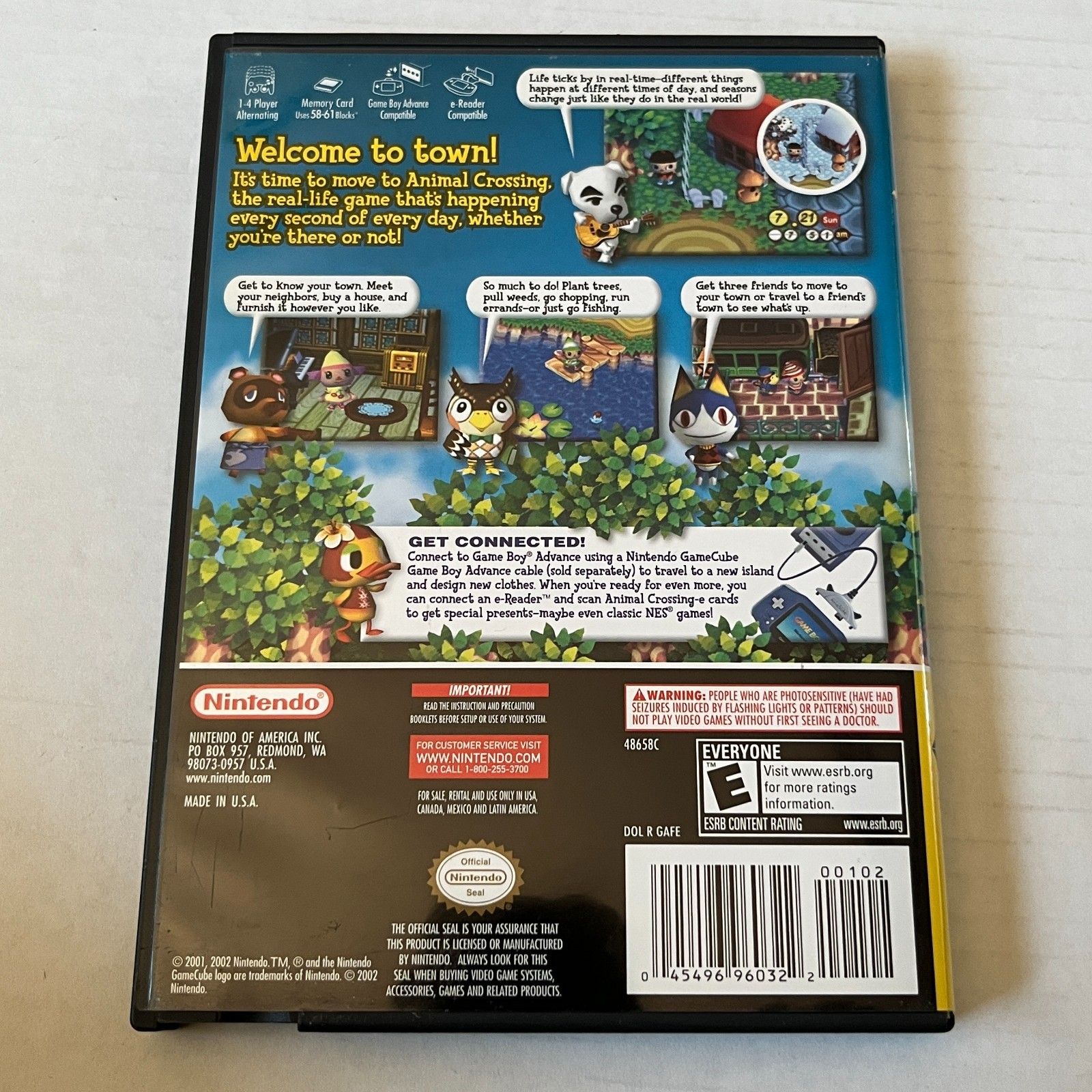 Animal Crossing for Nintendo GameCube (Used) w/ Case, Manual, Inserts