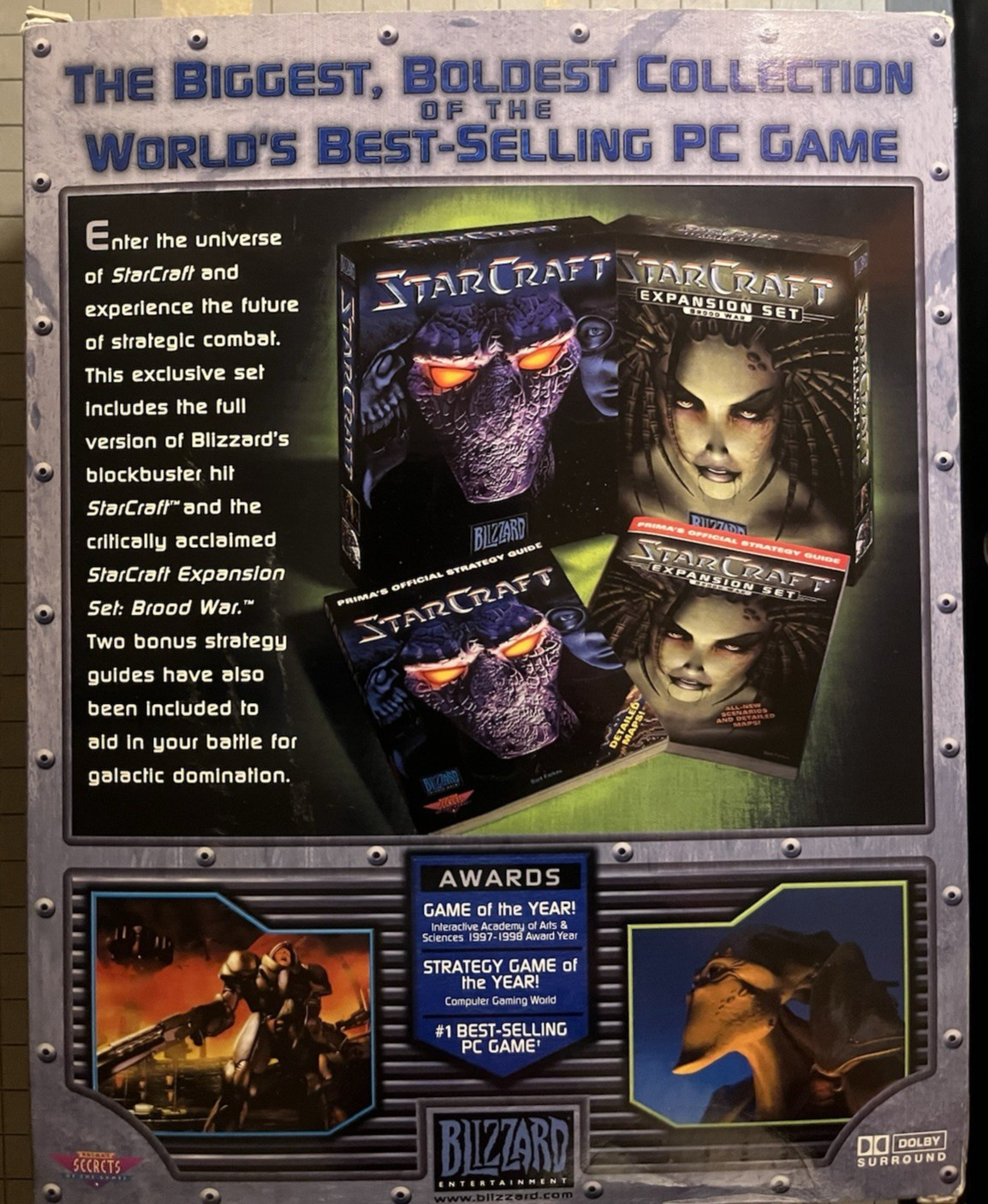 StarCraft Battle Chest Big Box • Manual • Complete – 2-Prima Strategy Guides