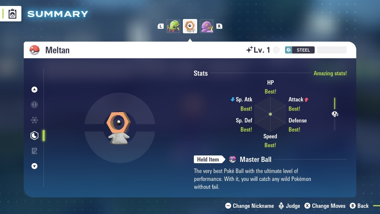 Choose Low Level Legendary Pokemon Shiny or Non-Shiny Legendaries Legends Z-A ZA