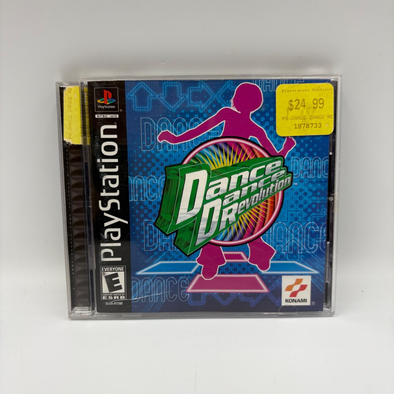 Konami Dance Dance Revolution PlayStation 1 PS1 Pink Good SLUS-01280