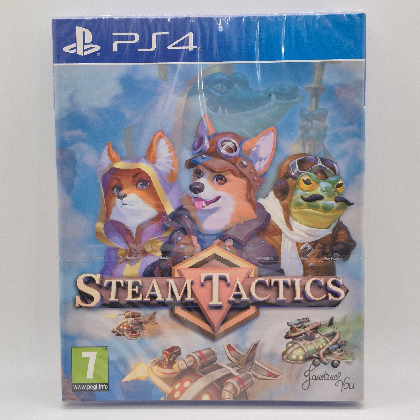 Steam Tactics PS4 w/ Slipcover Red Art Games Limited Print New Sealed