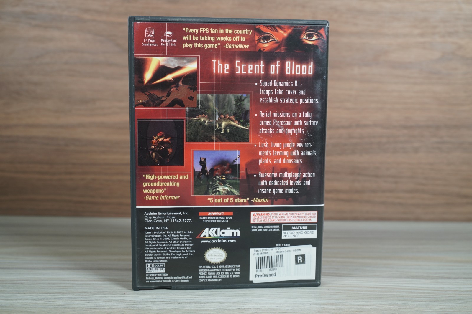 Nintendo Gamecube Turok Evolution – No Manual – Ships Fast