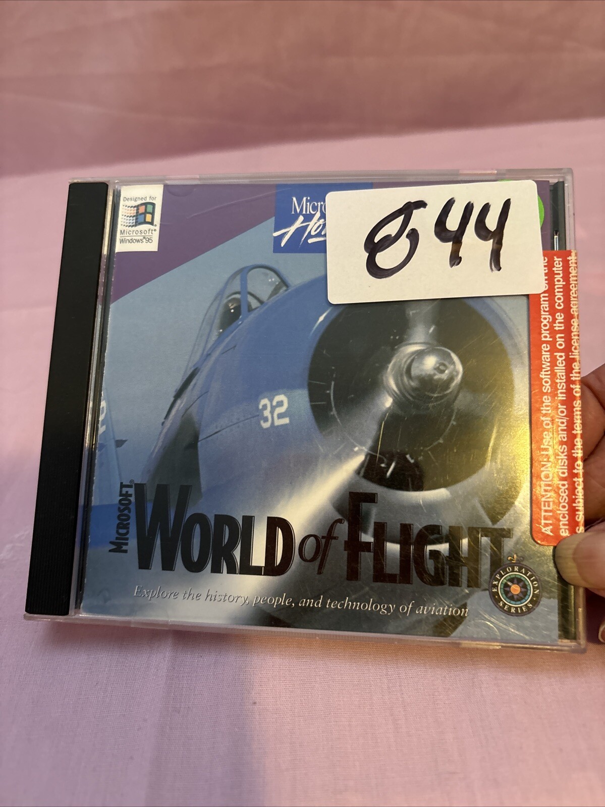 Microsoft World of Flight Exploration Series Windows 95 CD-Rom – GOOD
