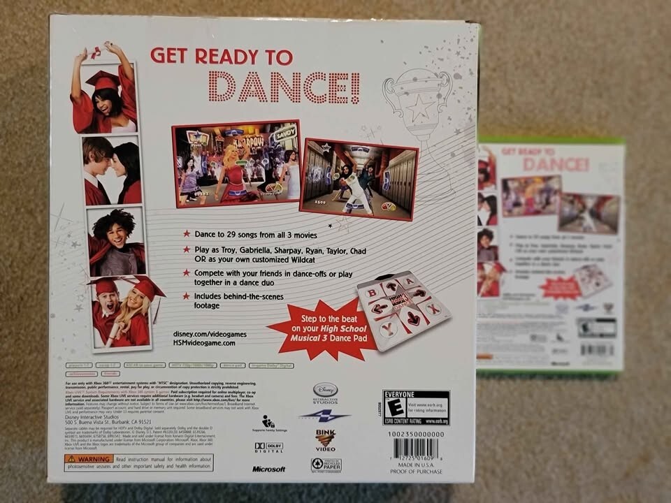 High School Musical 3 Senior Year Bundle with Mat – Microsoft Xbox 360