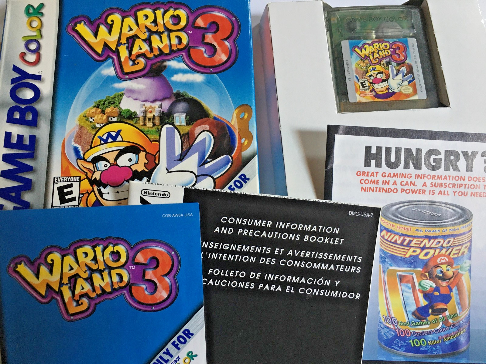 Wario Land 3 (Nintendo Game Boy Color, 2000) GBC – COMPLETE CIB – TESTED
