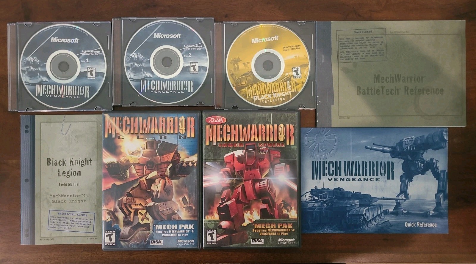 MechWarrior 4 Vengeance PC Clan & Inner Sphere Mech Pack Blak Knight Expansion