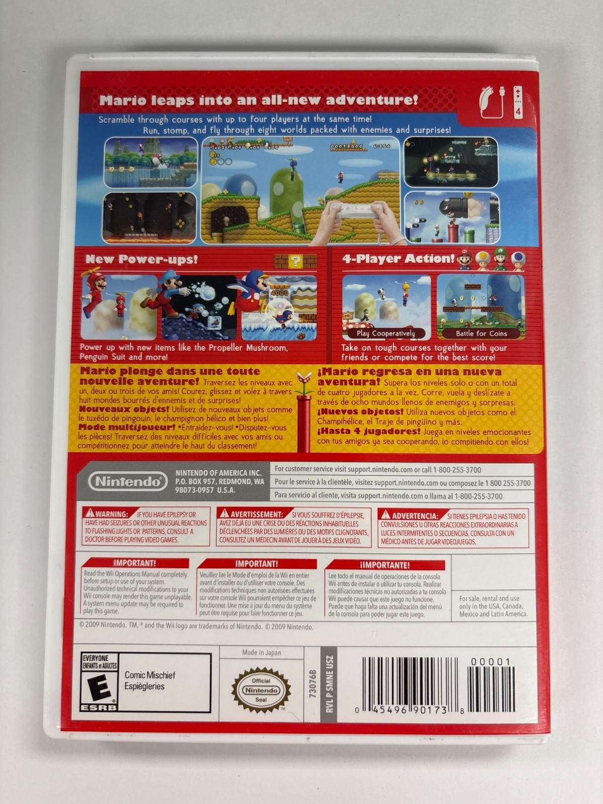 Case and Manual Only NO GAME New Super Mario Bros Wii Nintendo Wii Authentic