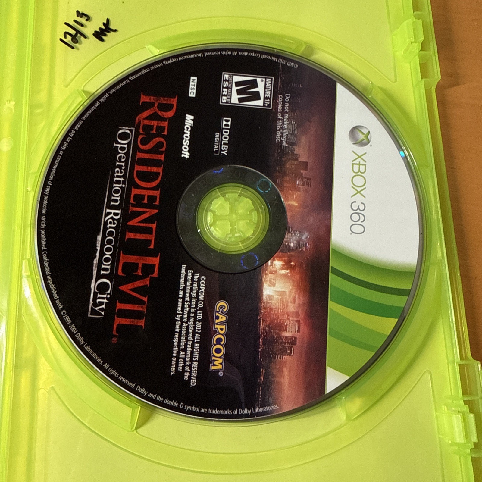 Resident Evil: Operation Raccoon City – Xbox 360 – Clean Tested Working