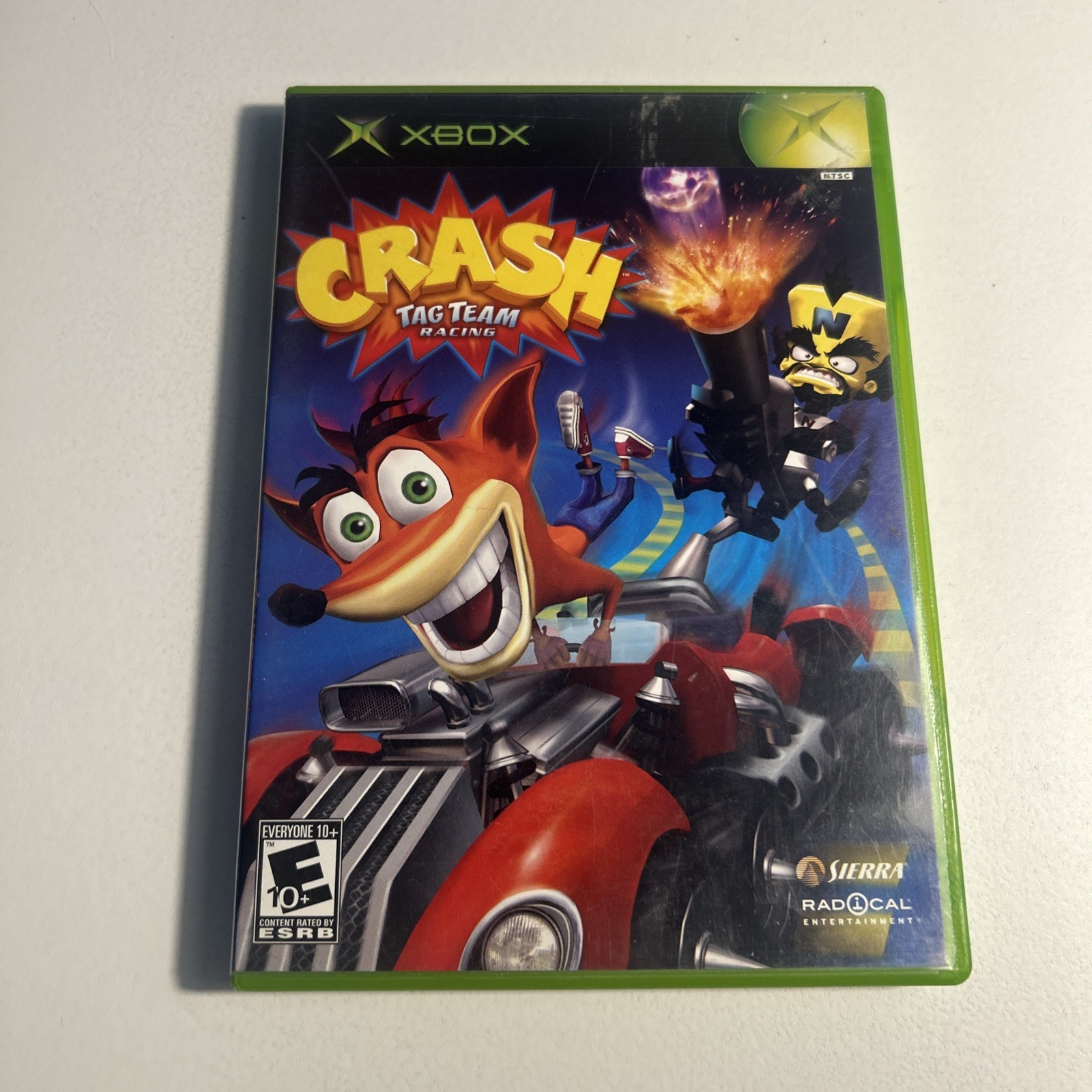 Crash: Tag Team Racing (Microsoft Xbox, 2005) Complete, CIB, and Tested.