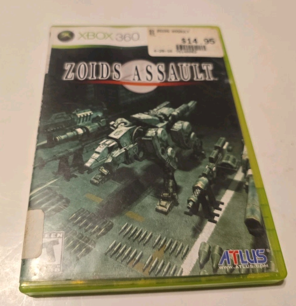 Zoids Assault (Xbox 360, 2008 ATLUS) Authentic Disc Complete CIB Manual