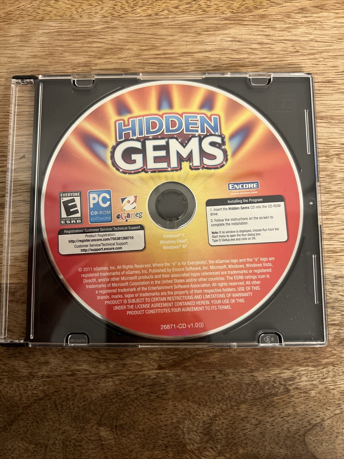 Hidden Gems Pc Cd-ROM Video Game E-Everyone (Disc Only)