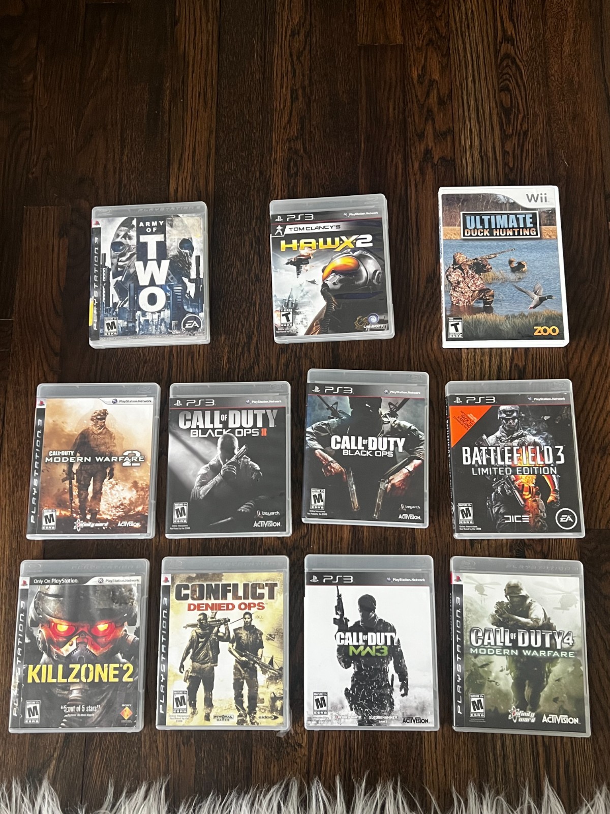 PS3 Shooter Game Lot of 11 Call of Duty Black Ops Killzone Battlefield 3
